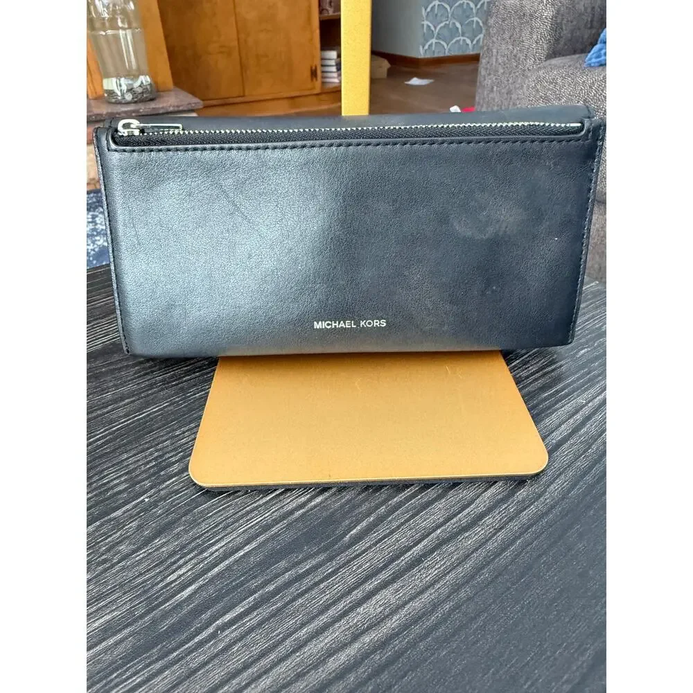 MICHAEL KORS Black Cece Large Wallet